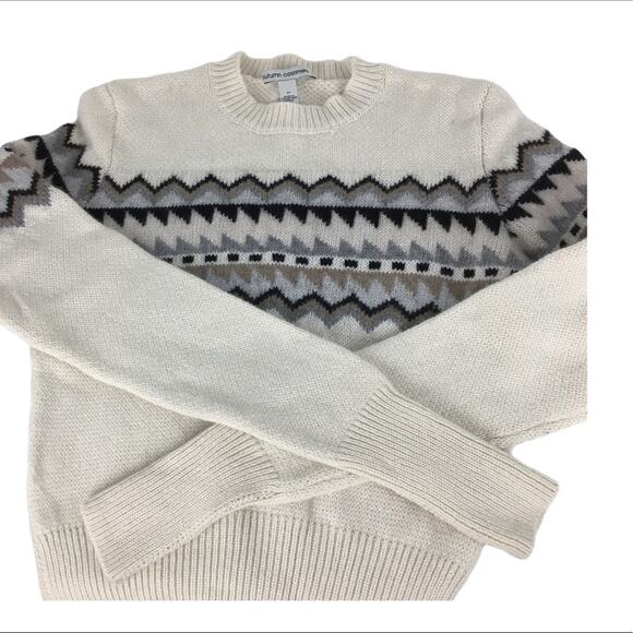 AUTUMN CASHMERE Fair Isle Cashmere/Wool Sweater - Picture 10 of 12